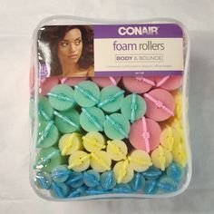 Brand New, Never Removed From Packaging, Never Used. New With Tags (Nwt). Conair Foam Rollers 48 Piece Set. Four (4) Different Sizes Of Rollers, Represented By Different Colors (Pink, Green, Yellow, Blue). Please See Photos For Details. Bundle Three (3) Listings That Have "3/$15" In The Title, And I Will Send You An Offer For $15! Bounce Curl, Rotating Curling Iron, L'ange Hair, Ceramic Hair Straightener, Hair Dryer Brush, Ceramic Hair, Pink Green Yellow