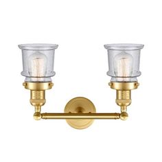 This vanity light has a unique design. It will surely satisfy the most demanding customers. Beachcrest Home™ Bulb Type: 6 Watt Vinage LED Bulb, Shade Color: Seedy, Finish: Satin Gold | Beachcrest Home™ Alexandira 2-Light Vanity Light 11.0 H x 16.5 W x 10.0 D in pink / yellow in Seedy / Satin Gold | 11" H X 16.5" W X 10" D | Wayfair Light Vanity, Colour Pattern, Beachcrest Home, Bathroom Vanity Lighting, Vanity Light, Incandescent Bulbs, Vanity Lighting, Pink Yellow, Color Patterns