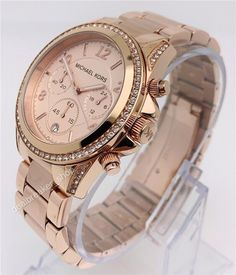 MICHAEL KORS MK5263 Blair All Rose-Gold Tone 39mm Chronograph Ladies Watch Best Watches Women Rose Gold, Mk Watch Women Rose Gold, Elegant Watches Women Classy, Classy Watches Women, Ladies Watches Classy, Michael Kors Watch Women's, Mk Watch Women