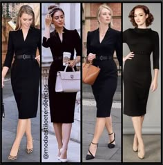 Business Dinner Outfit, Interview Attire, Look Casual Chic, Elegant Outfit Classy, Formal Occasion Dress, Classic Black Dress, Stylish Work Attire, Casual Day Outfits, Evening Outfits