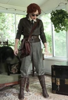 Steampunk Fashion Nonbinary, Vintage German Outfit, Modern Explorer Outfit, 9os Fashion Outfit, Fantasy Traveler Aesthetic Outfits, 1920s Pilot Outfit, Vintage Adventurer Outfit, Field Scientist Outfit, Time Traveler Aesthetic Clothes