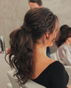 Indian Hairstyles For Saree, Messy Ponytail Hairstyles, Stylish Ponytail, Ponytail Hairstyles Easy, Easy Hairstyles For Medium Hair, Front Hair Styles