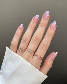 12 Nail Art Ideas For Libra Season 2024 Clouds Nails, Libra Szn, Cloud Nails, Purple Clouds, Sky Nails, Gel Designs, Nail Envy