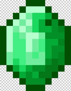 an image of a pixellated green object