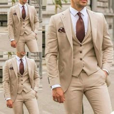 Men Beige 3 Piece Suit for Weddings Date Nights and Business Bespoke and Stylish Please Send Us Your Complete Measurements In a Personalization Box Before Place Your Order. listing include- blazer, jacket, Trousers Color- Beige Material- Terry Rayon Premium Feel Free To Contact With Us If You Are Not Sure About Your Size Please Message Us Through (MESSAGE SELLER) Jacket Measurement-: 1Jacket Length 2 Chest 3 Stomach 4 Hip 5 Shoulder 6 Sleeve Length 7 Actual Height Your Pic (contact number) :-Pan Beige Suits Wedding, Suit For Men Wedding, Suit Beige, Mens Wedding Suits, Beige Suit, Suits Formal, Cream Suit, Groom Wedding Attire, Tan Wedding