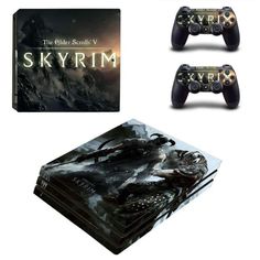 the elder scrolls v skyrim bundle includes two controllers and three game covers for each console