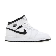 Nike Air Jordan 1 Mid Gs 'White Black' Sneakers Size: 6w Condition: Nwb Premium Materials, Soft Cushioning And A Padded Ankle Collar Offer Support For Little Feet And Celebrate The Shoe That Started It All. Cupsole Construction Padded Collar Colour Shown: White/White/Black/Black Black And White Nike Jordans, White High-top Nike Air Force 1 With Contrast Sole, Casual Nike Air Force 1 White With Contrast Sole, Casual Nike Air Force 1 With Contrast Sole, White Low-top Jordan Shoes For Streetwear, White Jordan Shoes For Streetwear, White Mid-top Jordan Shoes For Streetwear, White Urban Jordan Shoes With Boost Midsole, White Low-top Urban Jordan Shoes