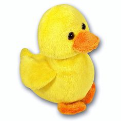 a yellow ducky stuffed animal on a white background