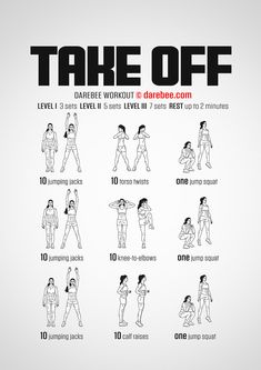 an exercise poster with instructions for how to do the same workout as you are doing