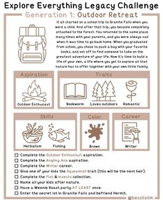 a poster with instructions on how to use the explorer's guide for teaching children