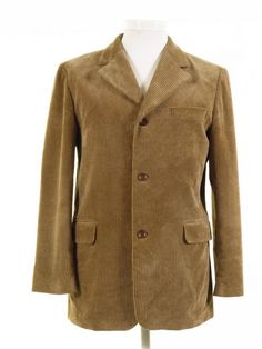 Light Brown Corduroy Jacket 3 Button 44S - Tweedmans