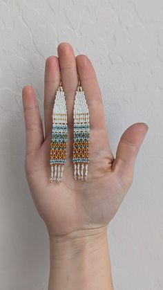 Handmade Woven Beaded Earrings, Fringe Earrings, Arizona Style, Tapestry, Jewelry, Boho, Southwest, Western, Gifts for Her, Black, White - Etsy Canada Black Fringe Earrings, Fringe Beaded Earrings Pattern, Tapestry Jewelry, Arizona Style, Fringe Jewelry, Earring Inspo, Fringe Earring, Loom Jewelry, Western Gifts