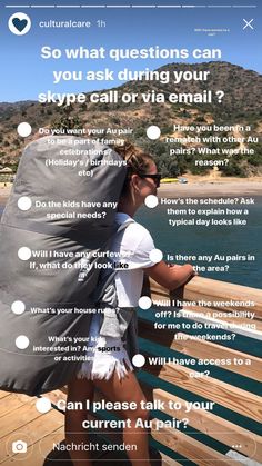 a woman walking across a wooden bridge with an umbrella over her head and the caption that says, so what questions can you ask during your skype call or trivia email?