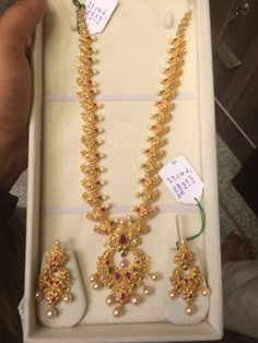 90 Gms long necklace Antique Gold Jewelry Indian, Bangles Design, Bride Jewelry, Indian Jewellery Design, Antique Gold Jewelry