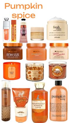 Fall Products Aesthetic, How To Make Your Room Smell Like Fall, Pumpkin Spice Things, Fall Shower Products, How To Smell Like Halloween, Best Fall Scents, Autumn Body Care, How To Smell Like Pumpkin, How To Smell Like Autumn