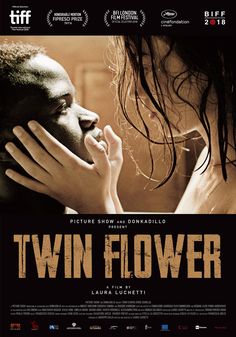 the movie poster for twin flower, starring two women and one man kissing each other