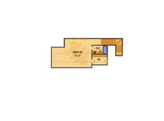 the floor plan for a small home