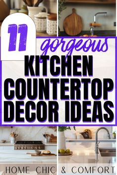 kitchen countertop decor, kitchen decorating ideas, kitchen counter styling, kitchen island styling