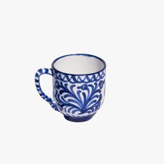 Casa Azul Mug Dinner Party, Sale Items, Beautiful Homes, Tea Cups, Im Not Perfect, Hand Painted, Ceramics, Flowers, Design