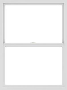 an open white window on a white background