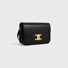 Classique Triomphe Bag in shiny calfskin Classique Triomphe Bag, Triomphe Bag, Celine Triomphe, Celine Bags, New Fragrances, Louis Vuitton Shoulder Bag, Day Bag, Saint Tropez, Small Leather Goods