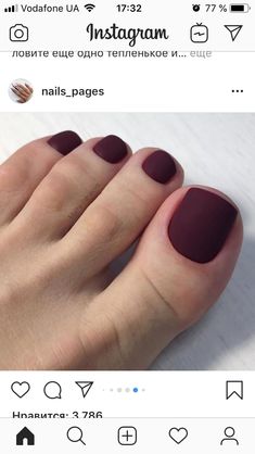 Matte Toenails Polish, Matte Toes, Red Toenails, Western Nails, Toe Polish, Toenail Polish, Nails Makeup, Matte Red