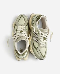 New Balance® Unisex 9060 Sneakers | Madewell New Balance Suede, Trendy Shoes Sneakers, Olive Green Pants, Dad Sneakers, Swag Shoes, Trendy Sneakers, New Balance Shoes, Trendy Shoes, Cute Shoes