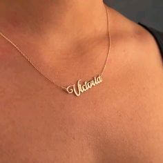 https://www.etsy.com/listing/1439421782/custom-name-necklace-personalized Elegant Name Necklace For Anniversary Gift, Personalized Elegant Necklaces For Birthday, Personalized Elegant Necklace For Birthday, Personalized Elegant Necklaces For Birthdays, Elegant Nameplate Necklace For Birthday, Rose Gold Jewelry Birthday Gift, Elegant Custom Name Necklace For Birthday, Dainty Name Necklace For Birthday Gift, Dainty Heart Pendant Name Necklace For Anniversary