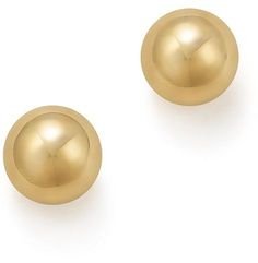 Bloomingdale's 14K Yellow Gold Ball Stud Earrings - 100% Exclusive Classic Round Clip-on Earrings With Polished Finish, Classic Round 14k Gold Clip-on Earrings, Classic Earrings With Polished Finish, Classic 14k Gold Round Clip-on Earrings, Classic Gold Clip-on Earrings With Polished Finish, Classic Yellow Gold Earrings With Shiny Finish, Classic Shiny Yellow Gold Earrings, Classic 14k Gold Clip-on Earrings With Polished Finish, Classic 14k Yellow Gold Clip-on Earrings