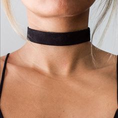 New Brand Prettylittlething Color Black Fit Any Size In One Trendy Black Adjustable Choker, Trendy Adjustable Black Choker, Chic Adjustable Black Choker, Edgy Black Jewelry For Party, Black Edgy Jewelry For Party, Adjustable Black Choker For Party, Edgy Black Necklaces For Gifts, Edgy Black Necklace As Gift, Edgy Black Necklaces For Gift