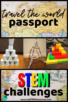 Around The World Science Experiments, Team Stem Activities Elementary, History Activities For Preschool, Around The World Activities For Kids, Around The World Stem Activities, Famous Landmarks Around The World, Around The World Activities, Landmarks Around The World, Stem Camp