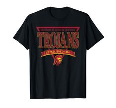 a black t - shirt with the words,'university of southern california trojans established 1940