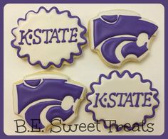 Football Cookies, Graduation Party Cake, Icing Design, Crazy Cookies, Kansas State University, Coed Baby Shower, Graduation Cookies, Iced Sugar Cookies, Sugar Cookie Designs