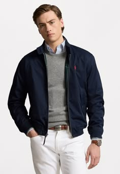 Polo Ralph Lauren TWILL JACKET - Giubbotto Bomber - collection navy Cotton Twill Jacket, Ralph Lauren Jacket, Harrington Jacket, Twill Jacket, Mens Chinos, Cotton Jacket, Light Jacket, Ralph Lauren Men