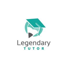 the logo for a video editing studio that is designed to look like a graduation cap