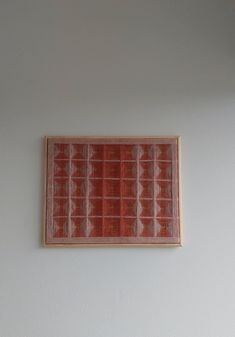 This textile wall hanging is a 42.5x52.5x2.5cm. The article is made of 100% wool cord threads and on handmade wooden frame. Color: orange shades(more terracotta or rust) and cream. Weave Artwork, Orange Shades, Fabric Wall Decor, Textile Wall Hangings, Modern Textiles, Woven Wall Art, Textile Wall Art, Woven Art, Fabric Wall Hanging