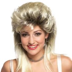 PRICES MAY VARY. 【Wig Design】Blonde mullet wig.The natural and fluffy layering and fashionable design instantly immerse you in the atmosphere of the 1980s. 【About this wig】Made of synthetic heat resistant fiber.Soft and lightweight, fluffy and natural, reducing shedding, and easier to maintain. 【Wig Occasions】The 70s 80s wig perfect for cosplay,punk show,themed costume, halloween,carnival and other occasions, you will get tons of compliments with this unisex funny wigs. 【Wig Cap】Classic rose bre Blonde Mullet, Mullet Wigs, 80s Wig, 80s Rocker, Rocker Hair, Mullet Wig, Karaoke Party, 80s Women, Halloween Wigs