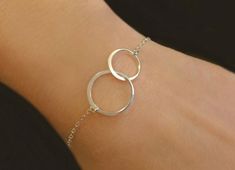 Sister Bracelet Gift - Sister in Law Gift - Infinity Bracelet Gold Infinity Earrings, Eternity Bracelet, Hammered Silver Jewelry, Mother Daughter Bracelets, Infinity Earrings, Sister Bracelet, Sister Jewelry, Infinity Pendant, Infinity Jewelry