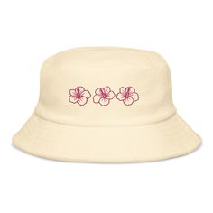 This embroidered hibiscus flower bucket hat is simple and will go with all your summer staples! This versatile headpiece is made of unique terry cloth fabric that's both trendy and comfortable, style the hat with your swimwear, sundress, or basically any casual and effortless outfit. FAST PRODUCTION AND TURN AROUND TIME WITH A STAR SELLER RATED STORE 💖⭐ SIZING One size fits most RETURN POLICY Please check our shop policies FAQ for more info!  About SUGAR FACE GOODS   💖 Woman designed, owned & Embroidered Hibiscus, Flower Bucket Hat, Beach Bucket Hat, Embroidered Bucket Hat, Beach Bucket, Flower Bucket, Trendy Hat, Effortless Outfit, Embroidered Hat