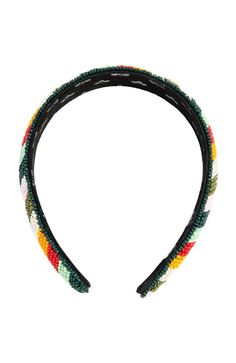 The L. Erickson Yara Headband is a colorful, beaded headband. With stripes of color across crown, this headband will update your spring ensemble. Ideal for all hair types, this hair accessory is perfect for an easy hair style.Product Features:- Imported by L. Erickson- Great for most hair types- Comfortable, easy hair style solution- Made of polyester & beads- Dimensions: 1" wide Hair Accessories Ponytail, Vacation Hairstyles, Bobby Pin Hairstyles, Silk Headband, Padded Headband, Top Knot Headbands, Beaded Headband, French Barrette, Hair Sale