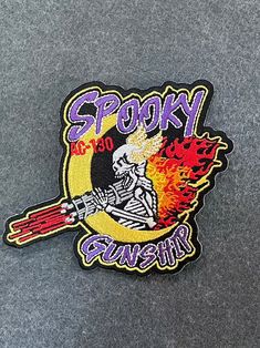 AC-130 Gunship Spooky Patch Spooky AC 130 Plane Fighter | Etsy Ac 130 Gunship, Ac 130, Keychain Collection, Pilot Gifts, Gifts For Veterans, Vintage Patches, Nose Art, Patches Jacket, Vintage Military