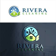 the logo for rivera cleaning is clean and ready to be used as a business card