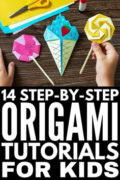 Useful Origami Projects, Origami To Do At School, Origami For Beginners Step By Step, Step By Step Origami Flowers, Very Easy Origami, Origami For Preschoolers, Preschool Origami, Simple Origami Kids, Easy Orgamini For Kids