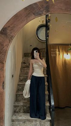 Intramuros Outfit Ideas, Classy Simple Outfits, Hotel Outfit Ideas, Tita Outfit Ideas, Vietnam Outfit Ideas, Diwali Outfit Ideas For Women, Beige Outfit Aesthetic, Basic Outfit Aesthetic, Tita Outfit