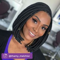 40 Stylishly Short Braids Hairstyles You'll Fall In Love With in 2024 - Coils and Glory Winter Protective Styles, Expression Braids, Protective Styles For Natural Hair