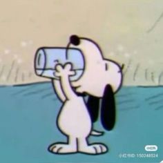 a cartoon character is looking through a telescope