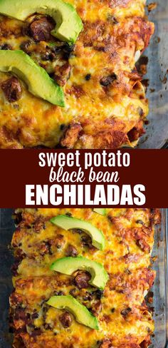 this sweet potato and black bean enchiladas is the perfect side dish for any meal