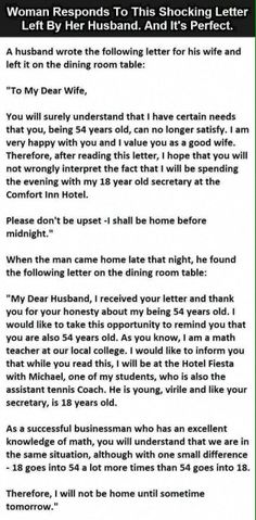 a letter from a woman to her husband