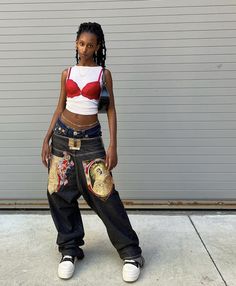 Funk Clothing Style, Forest Print Pants Outfit, What To Wear With Long Skirts, Pants Under Skirt Outfit, Ny Street Fashion, Britney Spears Pictures, Extra Outfits, 90s Inspired Outfits, Goddess Braids Hairstyles