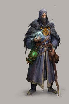 天骄3, yongjie li on ArtStation at https://www.artstation.com/artwork/3-dd9b18f2-19d3-4bc7-9e9a-00dae255302f: Mage Cloak, Sorcerer Warlock, Arcane Trickster, Wizard Staff, Arte Ninja